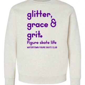 Glitter, Grace & Grit LAT Youth Elevated Fleece Crewneck Sweatshirt
