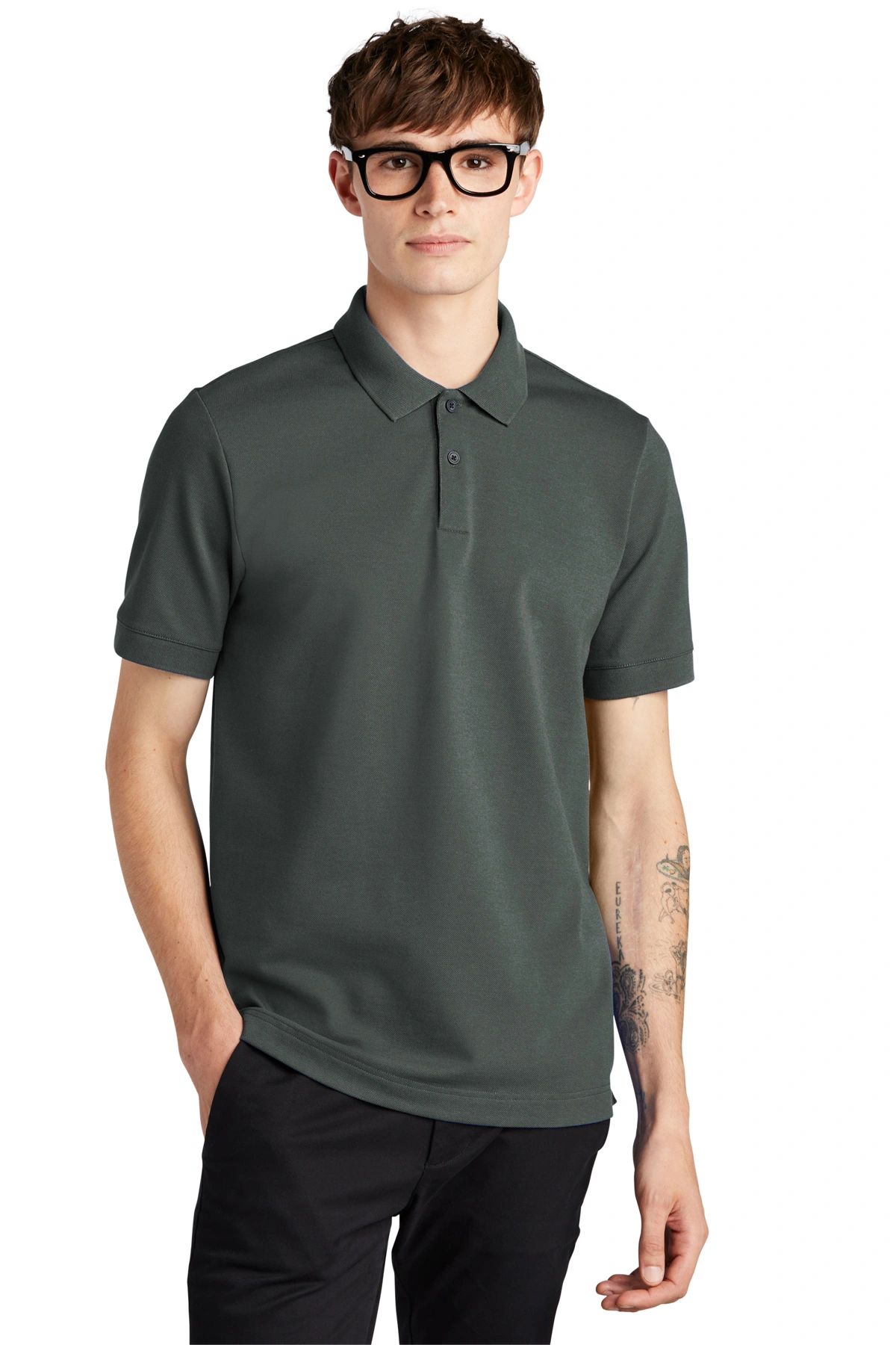 Mercer+Mettle™ Stretch Heavyweight Pique Polo - Image 3
