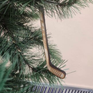 Lakers Engraved Hockey Stick Ornament Wood