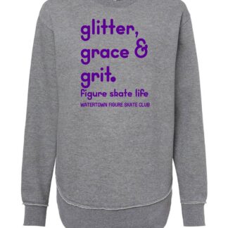 Glitter, Grace & Grit LAT Women's Weekend Fleece Crewneck Sweatshirt