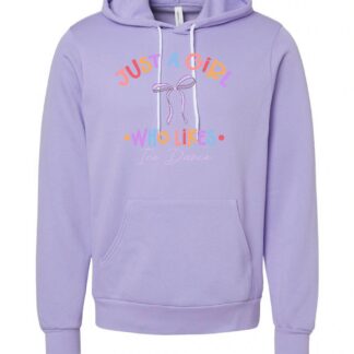 Just A Girl BELLA + CANVAS Unisex Sponge Fleece Hoodie Sweatshirt
