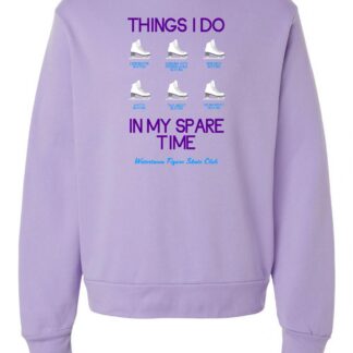 Things I Do BELLA + CANVAS Unisex Sponge Fleece Classic Crewneck Sweatshirt