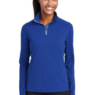 Sport-Tek Ladies Sport-Wick Textured 1/4-Zip Pullover