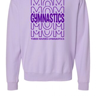 ComfortWash by Hanes Unisex Garment-Dyed Crewneck Sweatshirt Gymnastics Mom Stacked