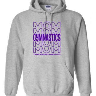 Gildan Cotton Hoodie Gymnastics Mom Stacked