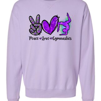 ComfortWash by Hanes Unisex Garment-Dyed Crewneck Sweatshirt Faux Glitter