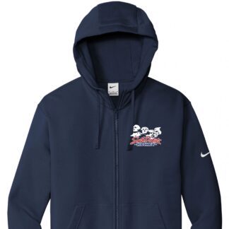 Nike Club Fleece Sleeve Swoosh Full-Zip Hoodie with faces